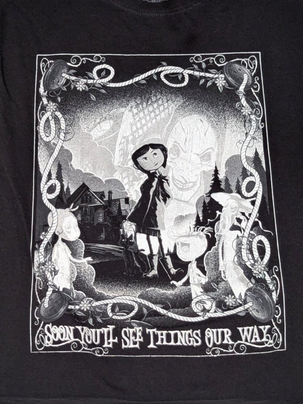 Official LAIKA Studios "Coraline" Graphic Tee